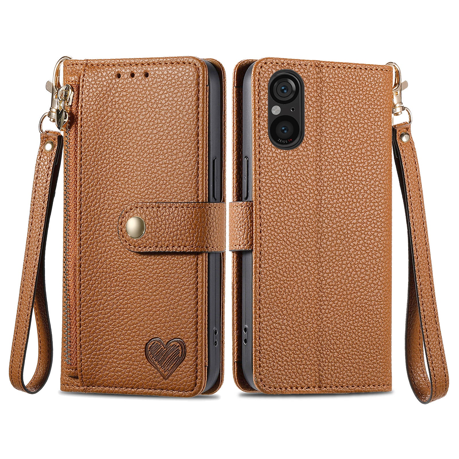 For Sony Xperia 5 V Case RFID Blocking Card Holder Cell Phone Shell
