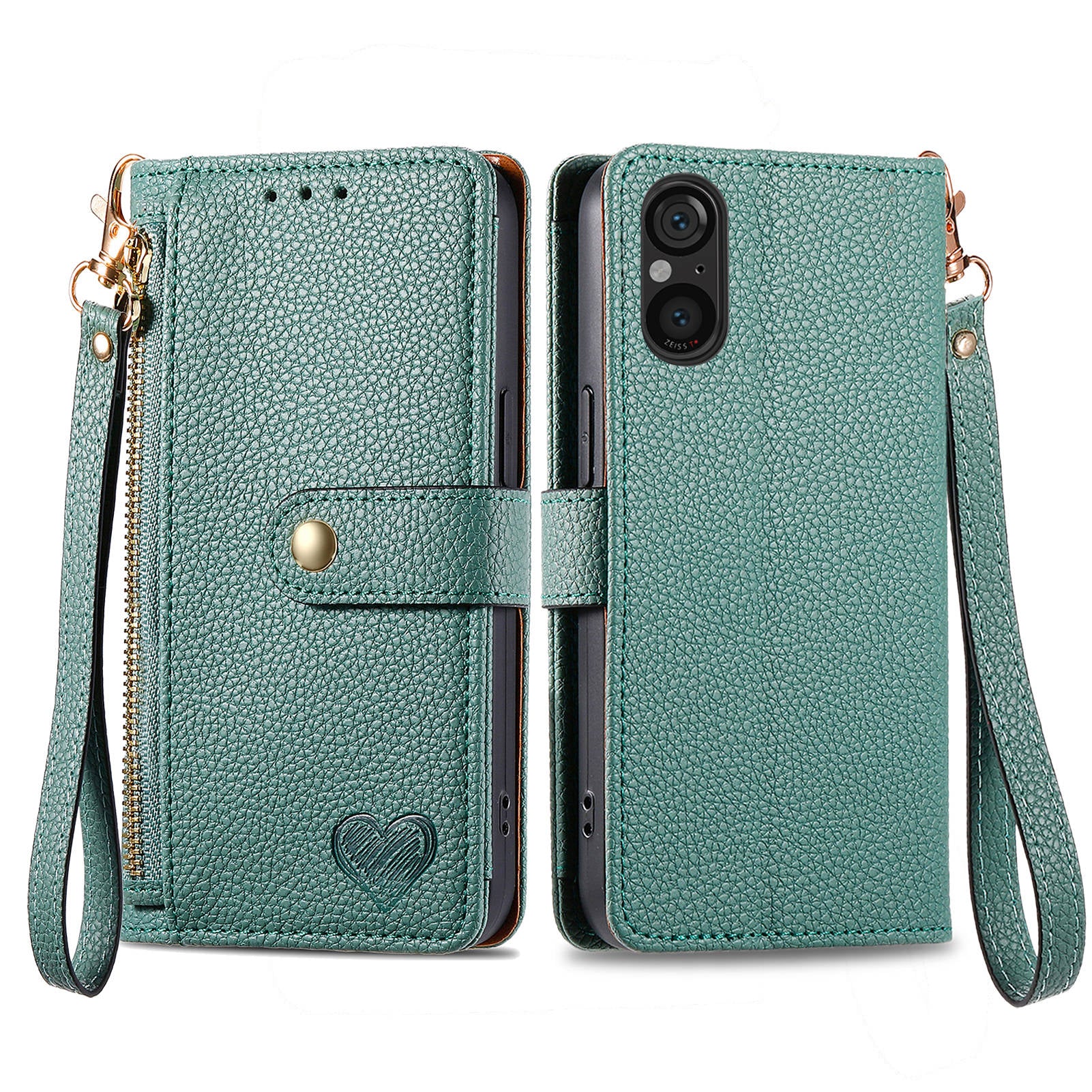 For Sony Xperia 5 V Case RFID Blocking Card Holder Cell Phone Shell