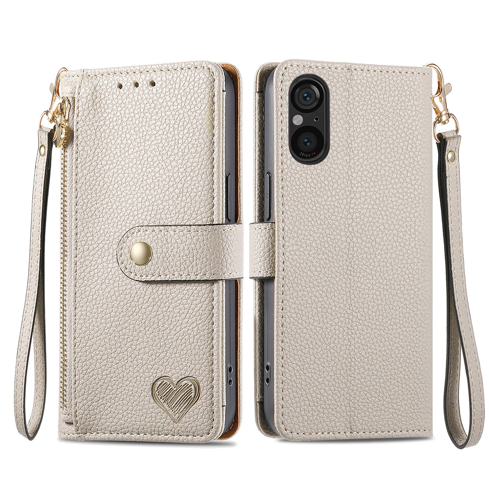 For Sony Xperia 5 V Case RFID Blocking Card Holder Cell Phone Shell
