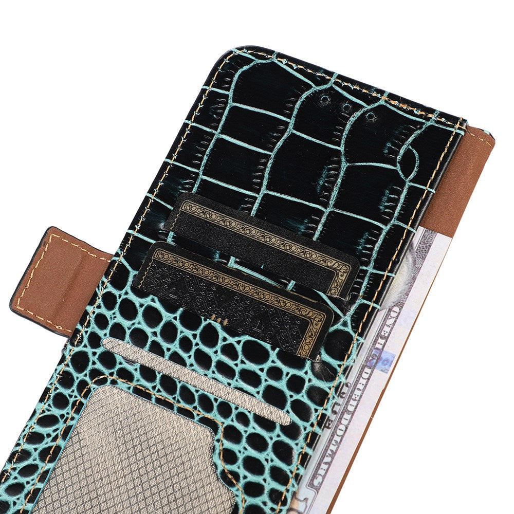 For OnePlus Nord CE4 5G / Ace 3V 5G Case Genuine Cow Leather Wallet Phone Cover Crocodile Texture