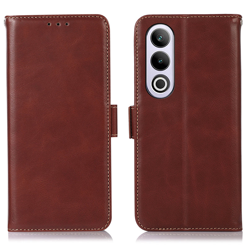 For OnePlus Nord CE4 5G / Ace 3V 5G Case Crazy Horse Texture Genuine Cow Leather Wallet Phone Cover