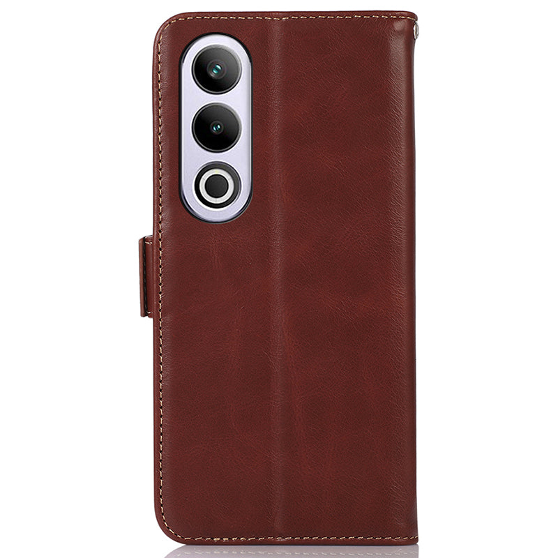 For OnePlus Nord CE4 5G / Ace 3V 5G Case Crazy Horse Texture Genuine Cow Leather Wallet Phone Cover