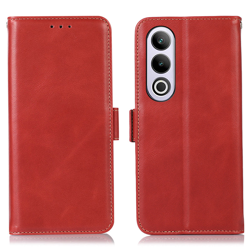 For OnePlus Nord CE4 5G / Ace 3V 5G Case Crazy Horse Texture Genuine Cow Leather Wallet Phone Cover