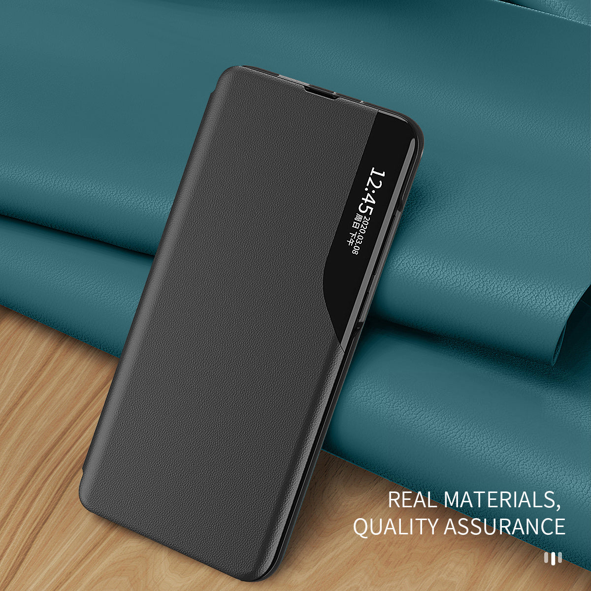 For Xiaomi 14 Pro Case Clear View Window Flip PU Leather Phone Cover