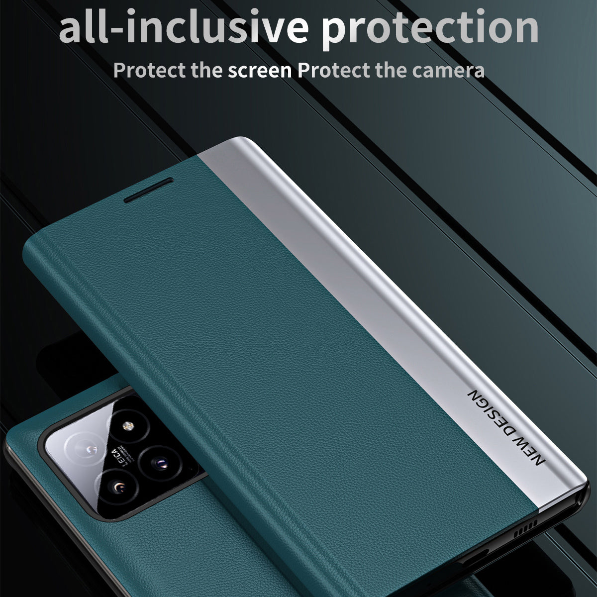 For Xiaomi 14 Case Nano Adsorption PU Leather Stand Phone Cover