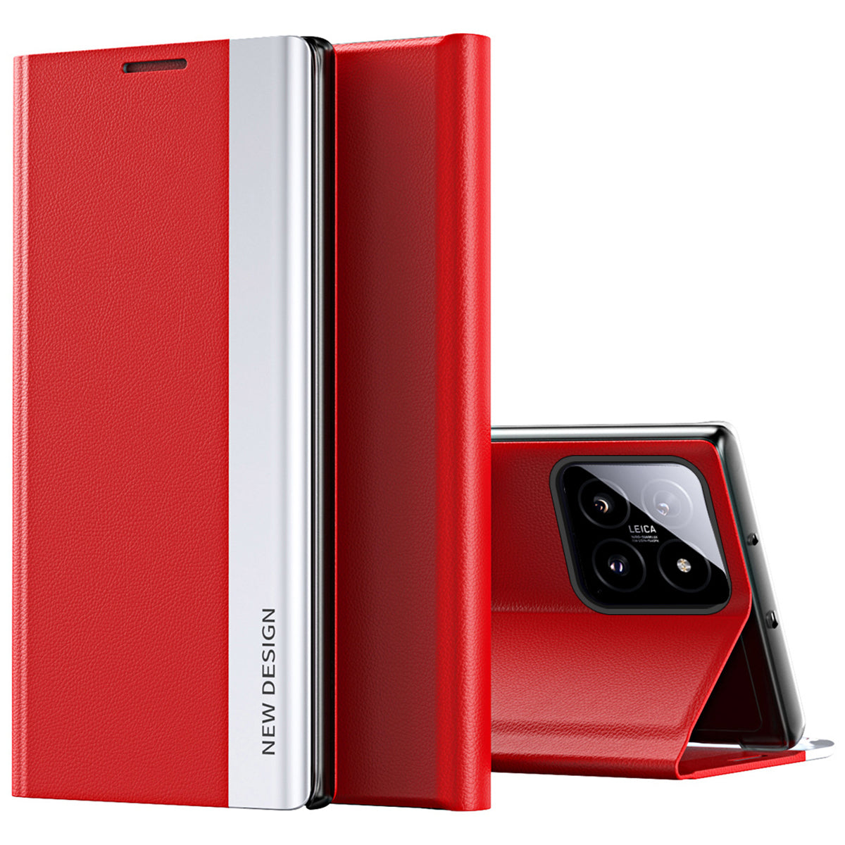 For Xiaomi 14 Case Nano Adsorption PU Leather Stand Phone Cover