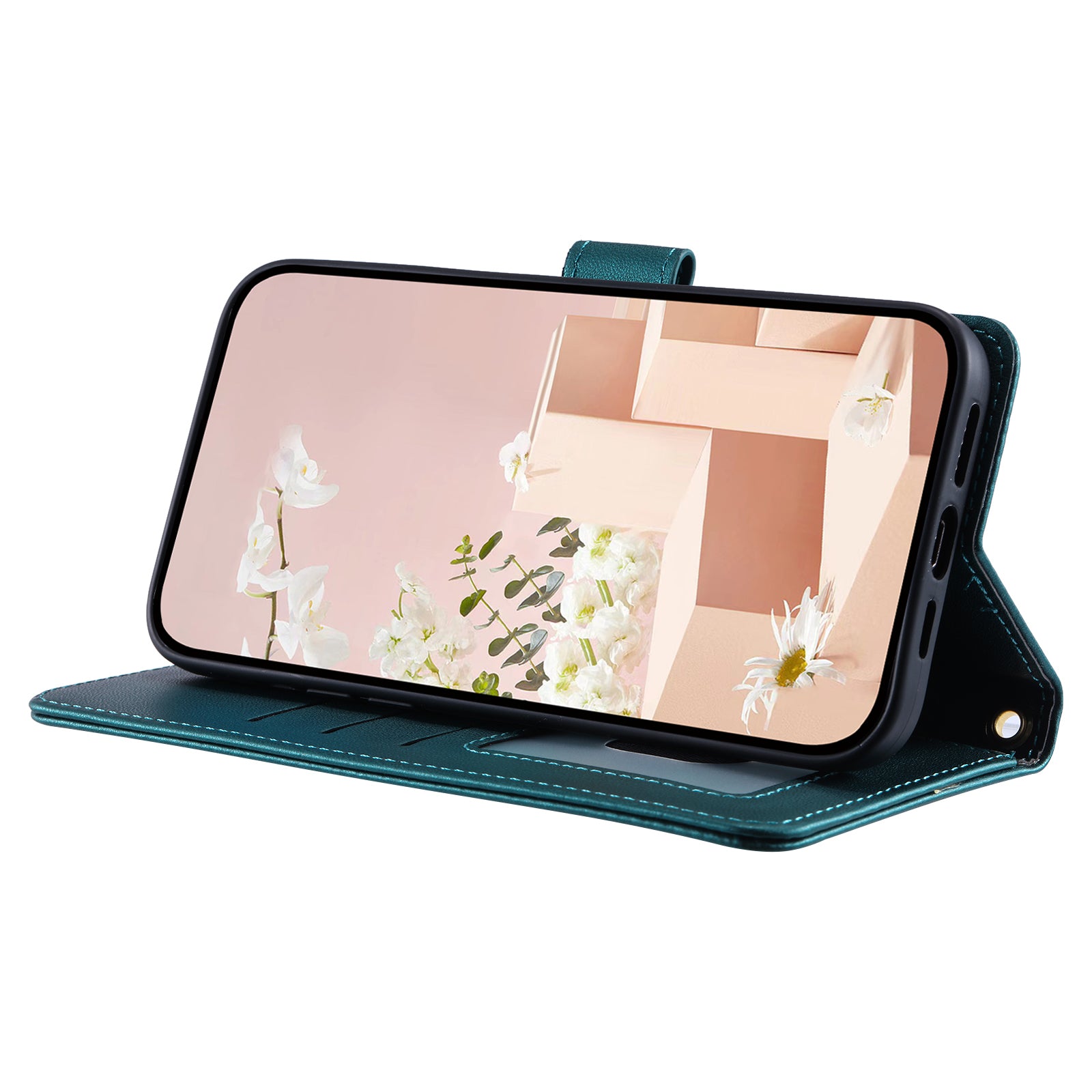 For Oppo A58 4G Case PU Leather Flip Stand View Crossbody Phone Cover