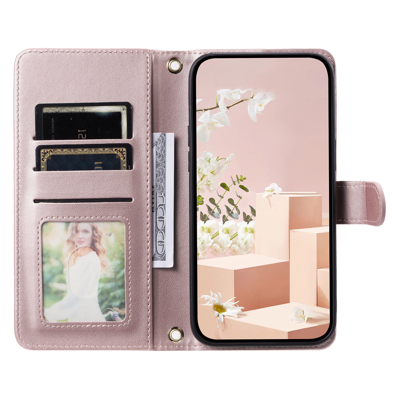 For Oppo Reno10 5G (Global) / Reno10 Pro 5G (Global) Case PU Leather Flip Stand Phone Cover