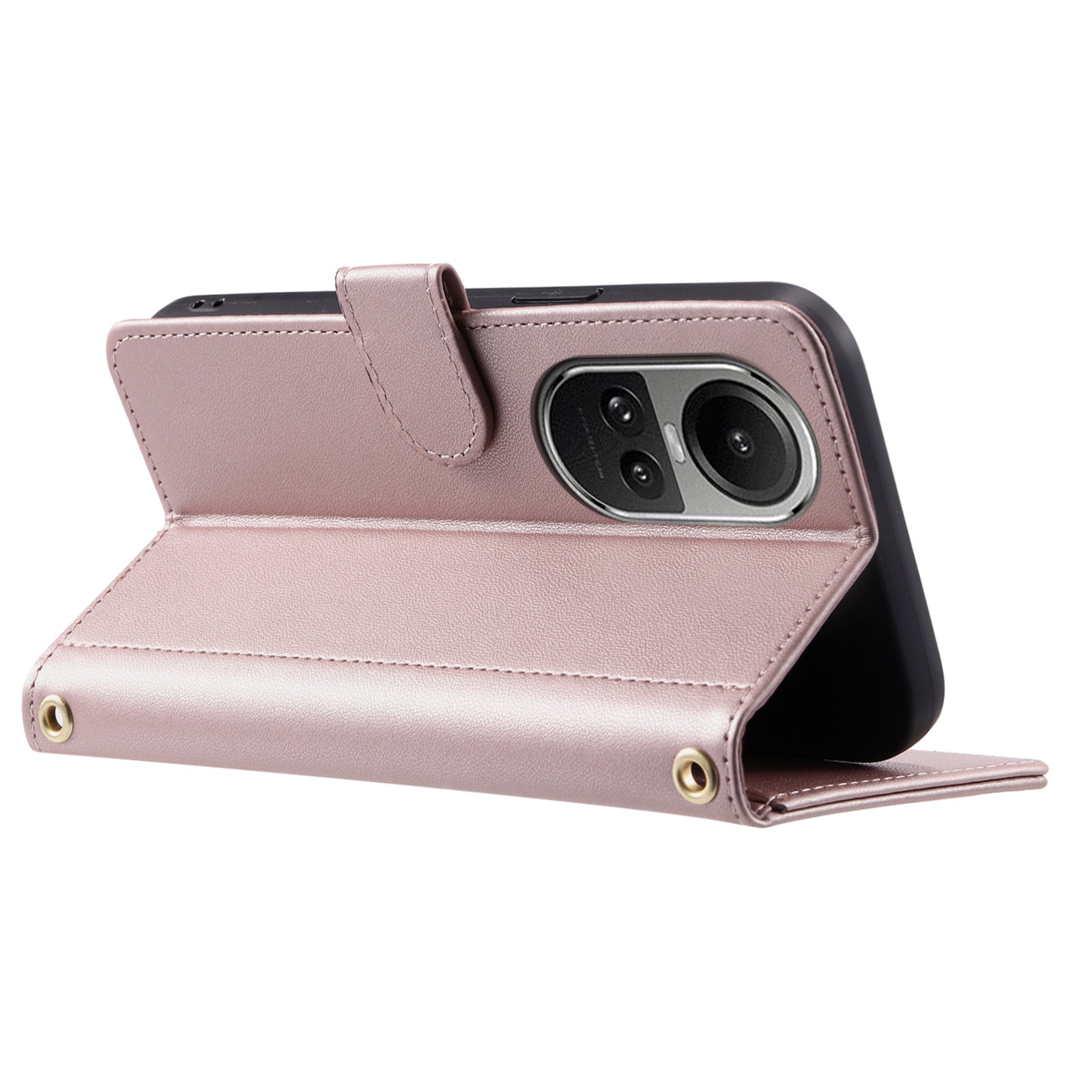 For Oppo Reno10 5G (Global) / Reno10 Pro 5G (Global) Case PU Leather Flip Stand Phone Cover