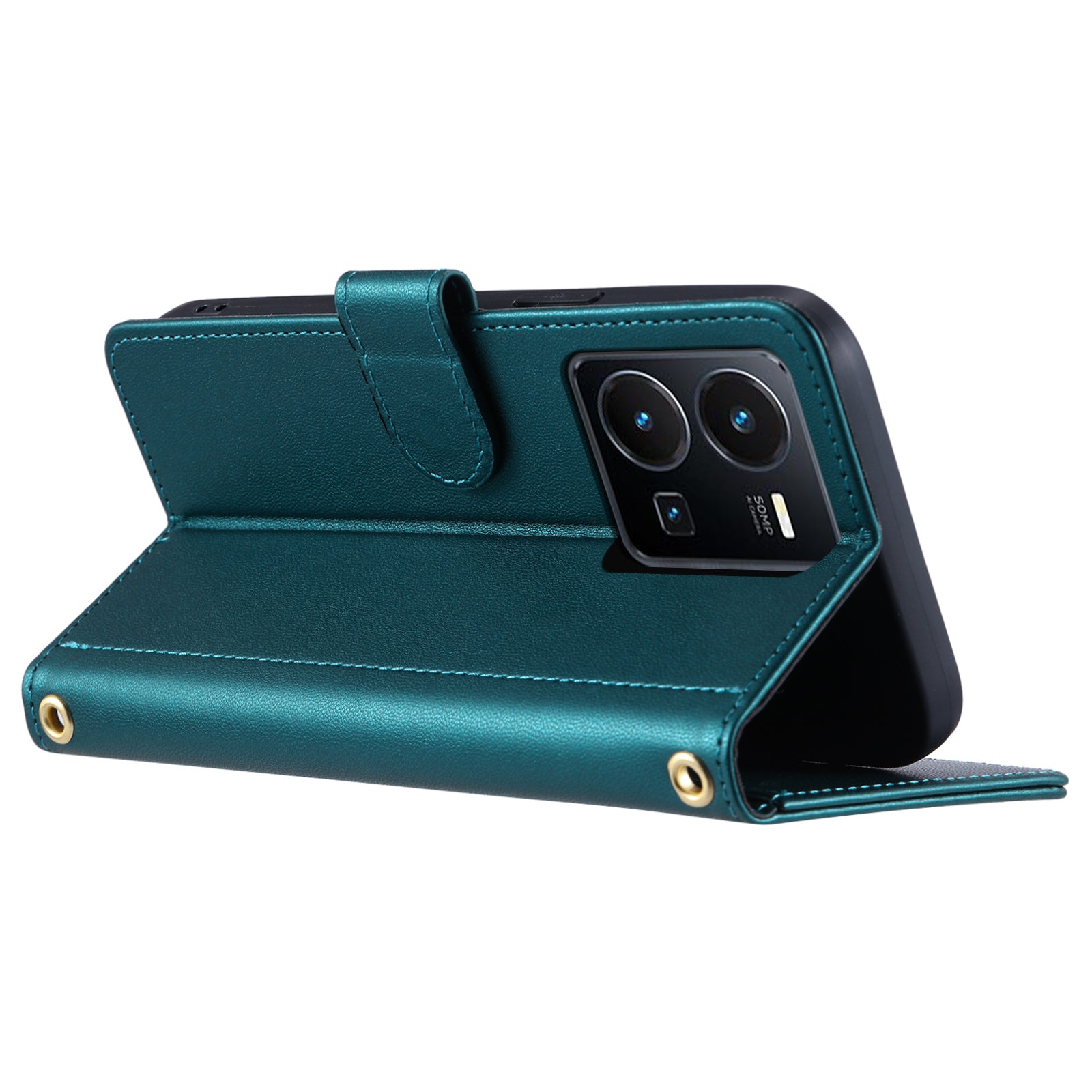 For vivo Y35 4G (2022) / Y22s 4G / Y22 4G / Y77 5G / Y77e 5G Case Wallet Rhombus Leather Phone Cover