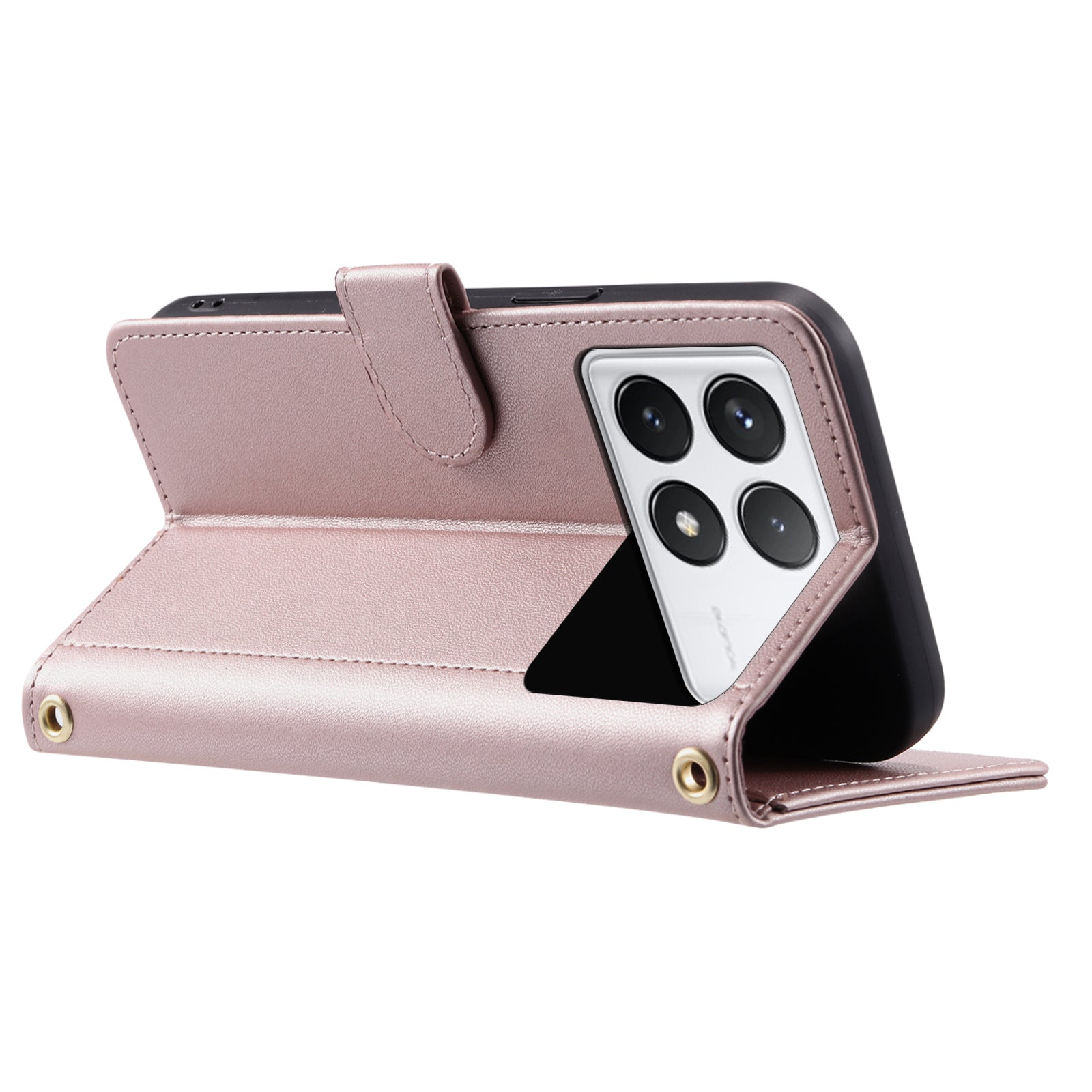 For Xiaomi Redmi K70E 5G / Poco X6 Pro 5G Leather Case Rhombus Grid Wallet Crossbody Phone Cover