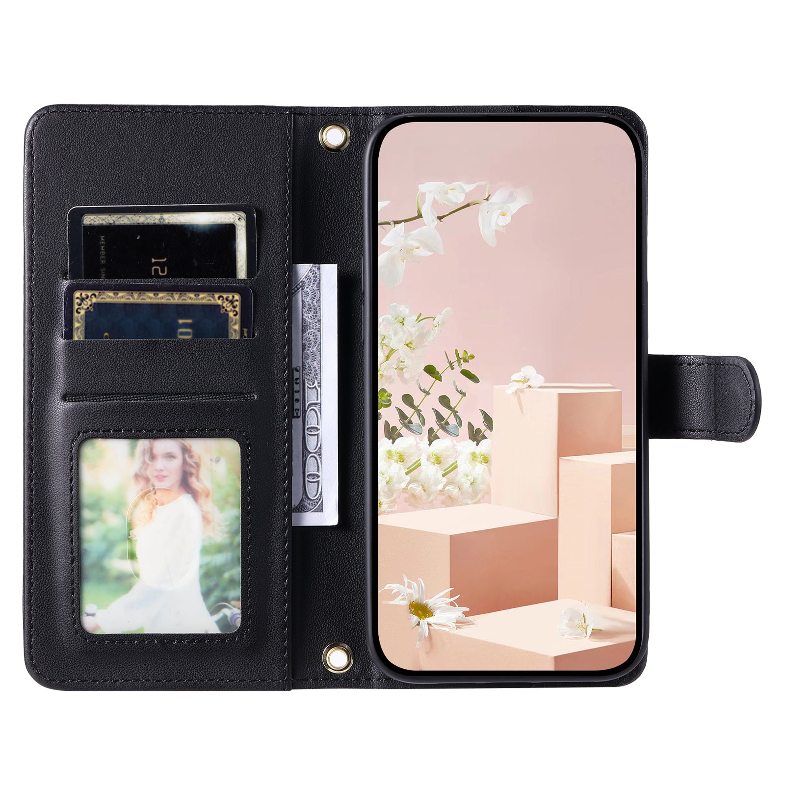 For OPPO A7 / A5S / A7N / A12 / A12S / A11K Crossbody Case Rhombus Grid Stand Phone Cover