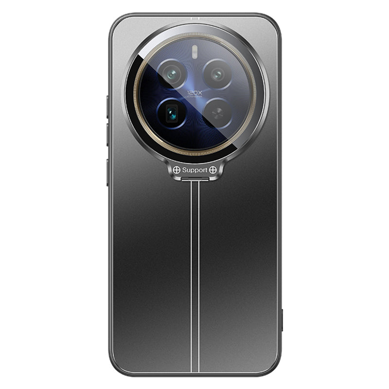 For Realme 12 Pro 5G / 12 Pro+ 5G Case Built-in Lens Film PC+TPU Phone Cover Support Magnetic Car Mount