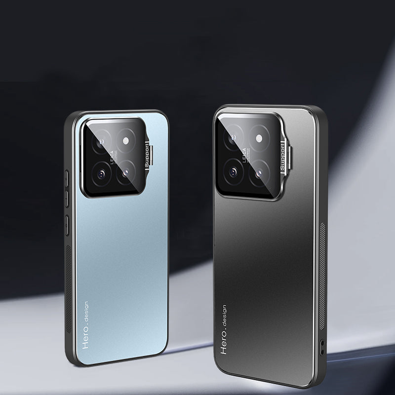 For Xiaomi 14 Case Lens Guard Kickstand PC+TPU Phone Cover Support Magnetic Car Mount