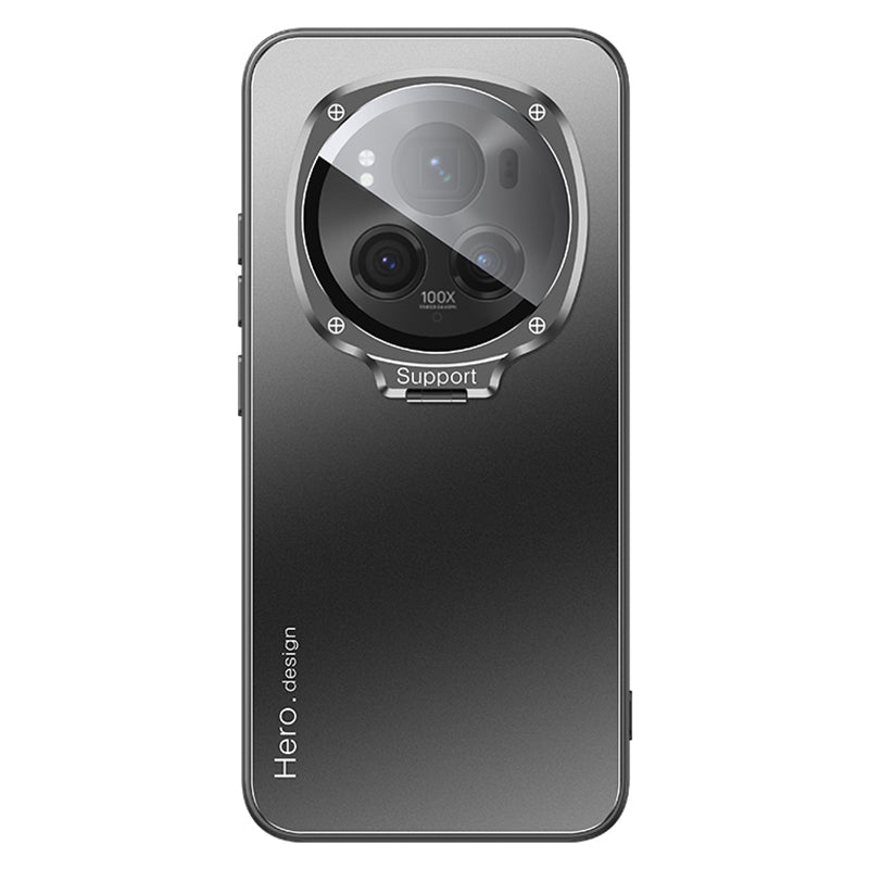 For Honor Magic6 Pro 5G Case Magnetic Hidden Phone Kickstand Back Cover with Lens Protection