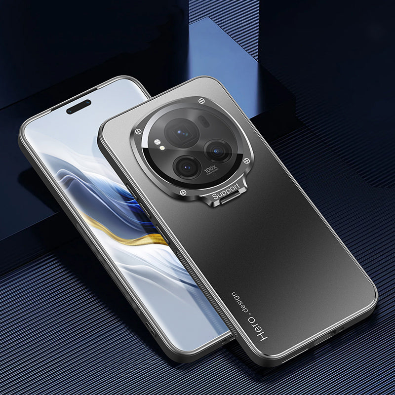 For Honor Magic6 Pro 5G Case Magnetic Hidden Phone Kickstand Back Cover with Lens Protection