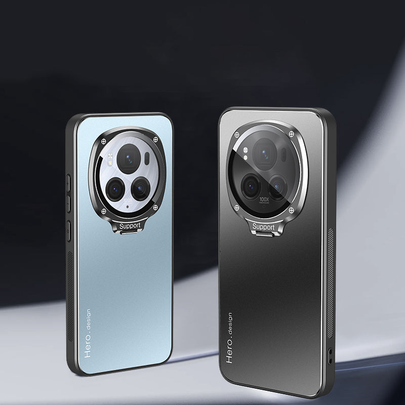 For Honor Magic6 Pro 5G Case Magnetic Hidden Phone Kickstand Back Cover with Lens Protection