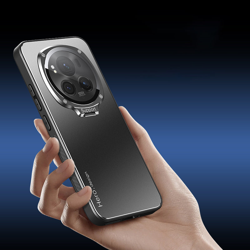 For Honor Magic6 Pro 5G Case Magnetic Hidden Phone Kickstand Back Cover with Lens Protection