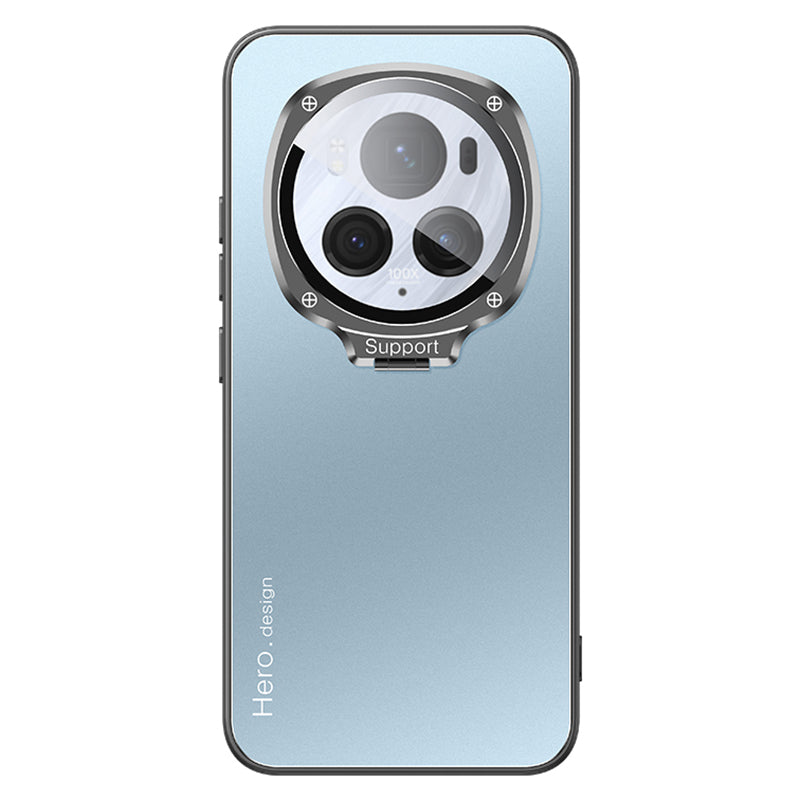 For Honor Magic6 Pro 5G Case Magnetic Hidden Phone Kickstand Back Cover with Lens Protection