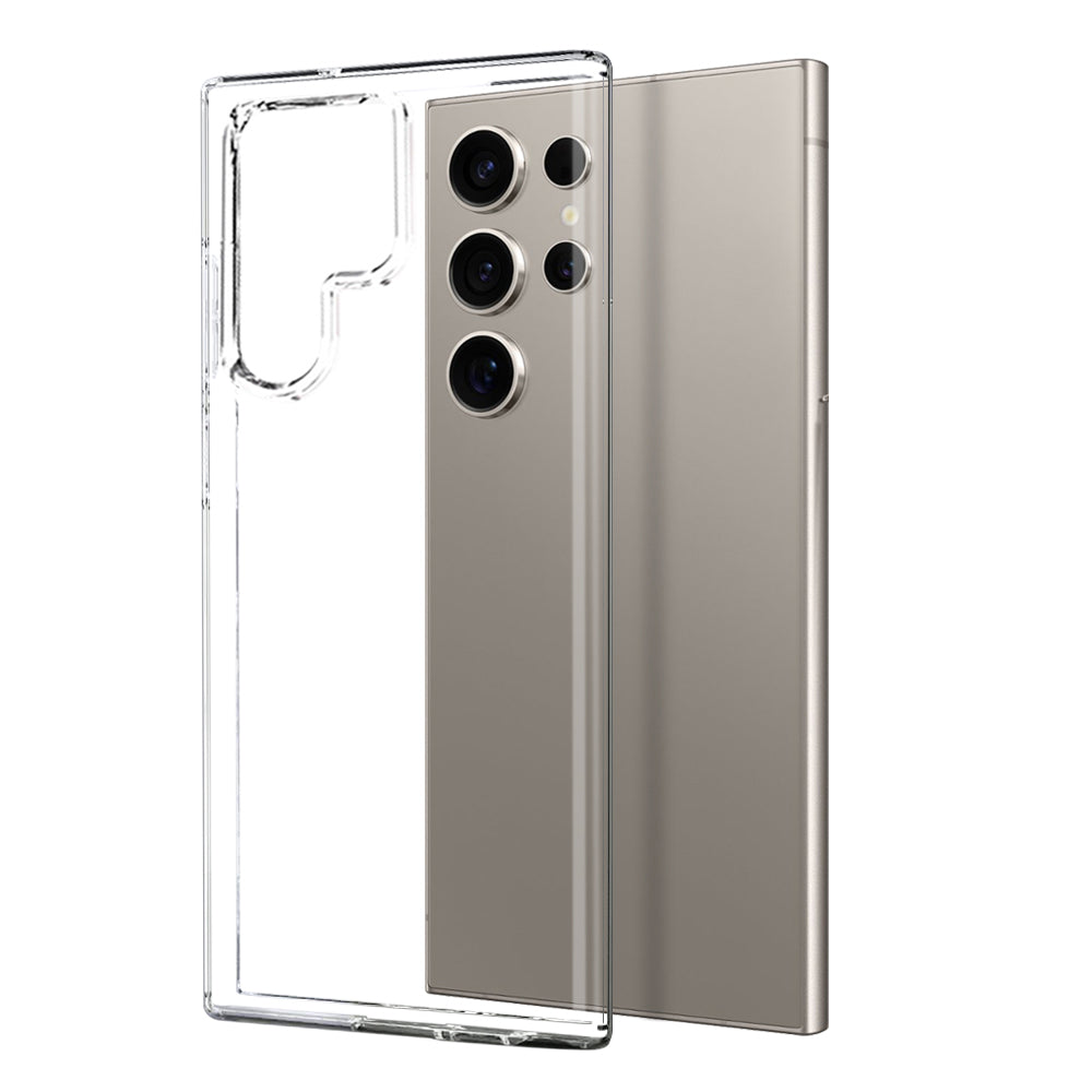 NORTHJO For Samsung Galaxy S24 Ultra TPU Phone Case+Tempered Glass Film (Support Fingerprint Unlock)