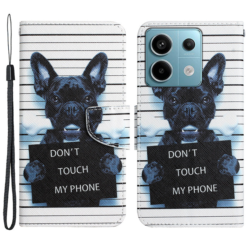 For Xiaomi Redmi Note 13 Pro 5G / Poco X6 5G Case Pattern Printing Leather Wallet Cover