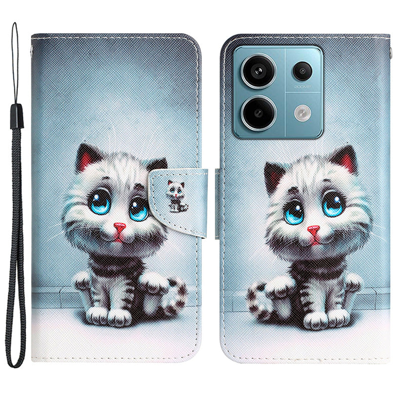 For Xiaomi Redmi Note 13 Pro 5G / Poco X6 5G Case Pattern Printing Leather Wallet Cover