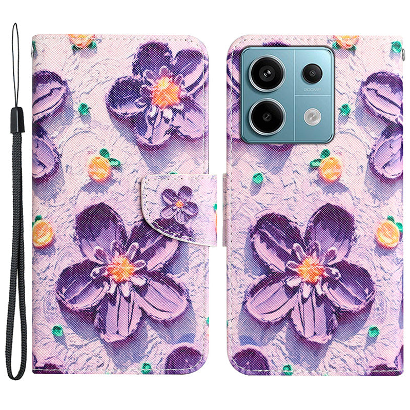 For Xiaomi Redmi Note 13 Pro 5G / Poco X6 5G Case Pattern Printing Leather Wallet Cover