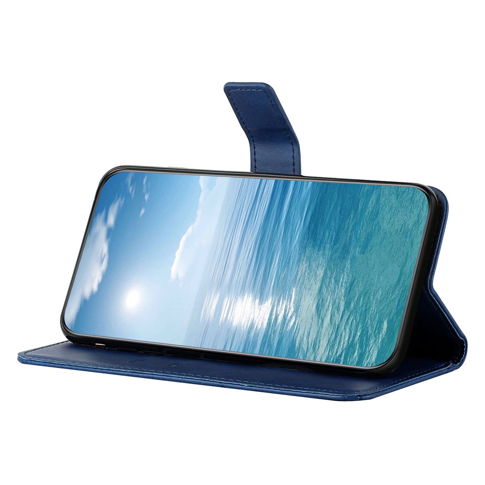 For Xiaomi Redmi Note 13 Pro 4G / Poco M6 Pro 4G Case Lines Imprinted PU Leather Wallet Stand Phone Cover