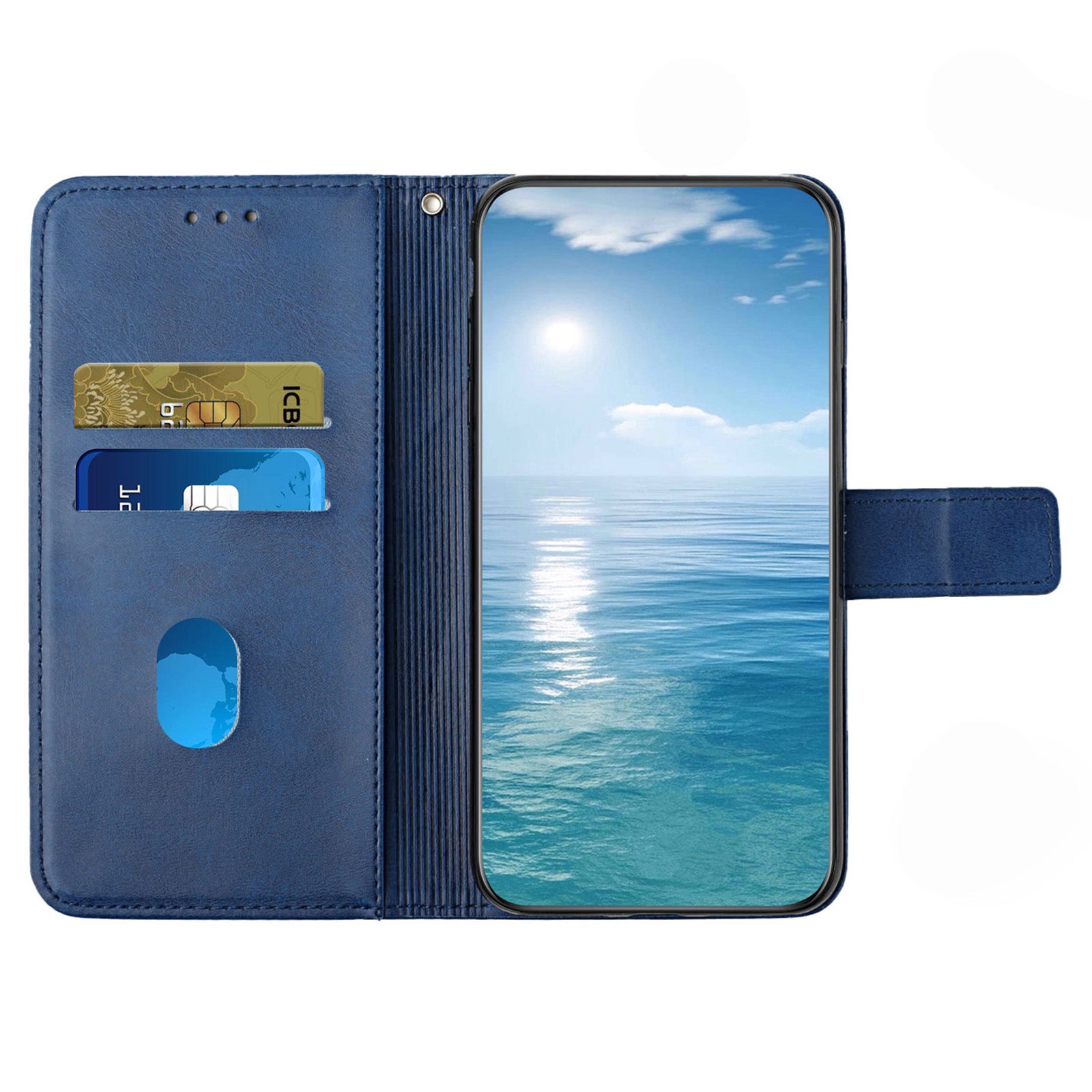 For Xiaomi Redmi Note 13 Pro 4G / Poco M6 Pro 4G Case Lines Imprinted PU Leather Wallet Stand Phone Cover