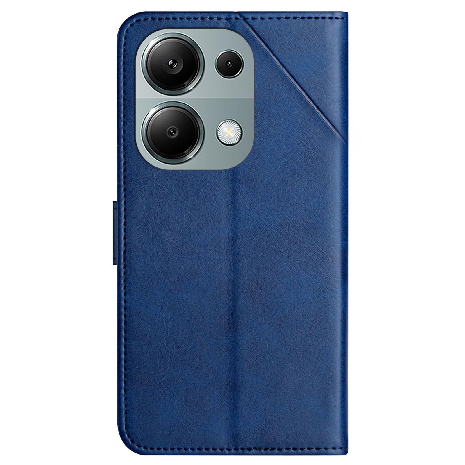 For Xiaomi Redmi Note 13 Pro 4G / Poco M6 Pro 4G Case Lines Imprinted PU Leather Wallet Stand Phone Cover