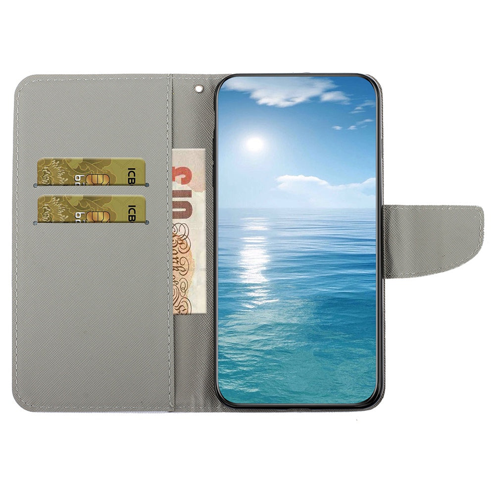 For Xiaomi Redmi Note 13 5G Case Pattern Printing Protective Leather Folio Phone Cover