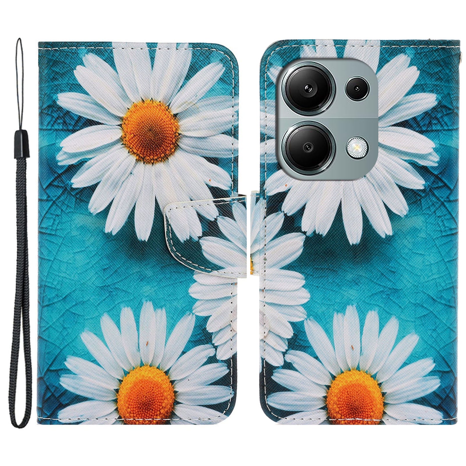 For Xiaomi Redmi Note 13 Pro 4G / Poco M6 Pro 4G Leather Case Pattern Printing Wallet Phone Cover