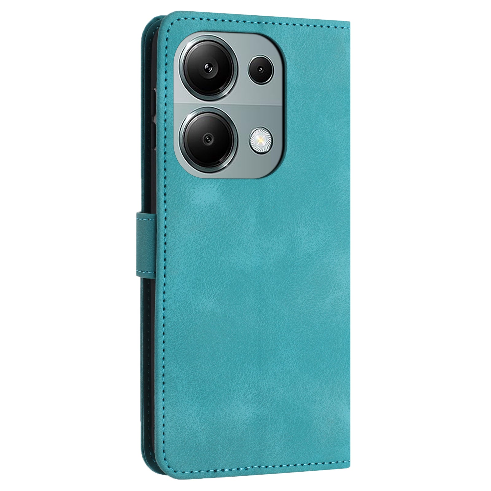 For Xiaomi Redmi Note 13 Pro 4G / Poco M6 Pro 4G Wallet Case Solid Color PU Leather Stand Phone Cover