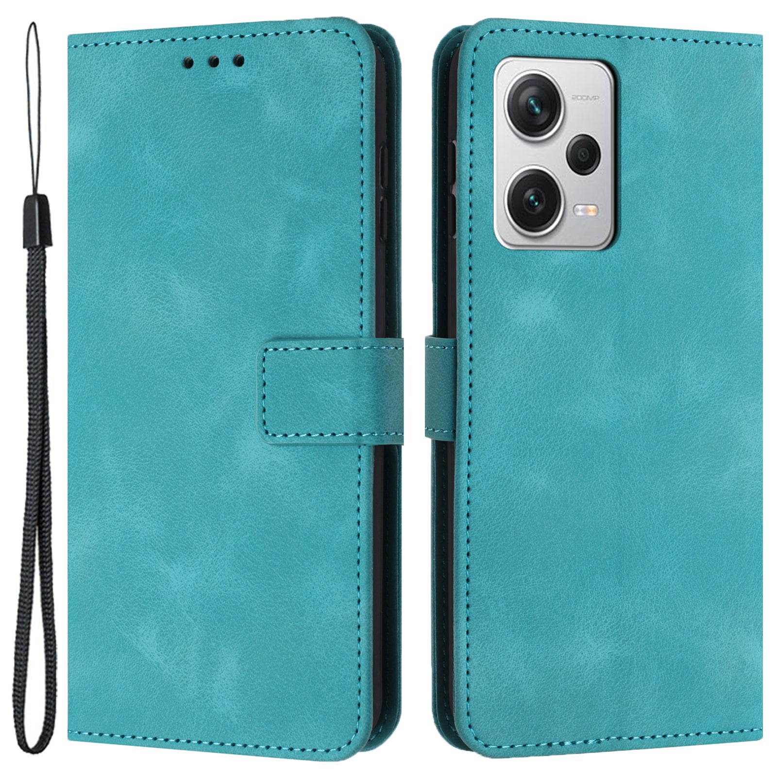 For Xiaomi Redmi Note 12 Pro 5G / 12 Pro Speed 5G / Poco X5 Pro 5G Leather Case Wallet Phone Cover with Strap
