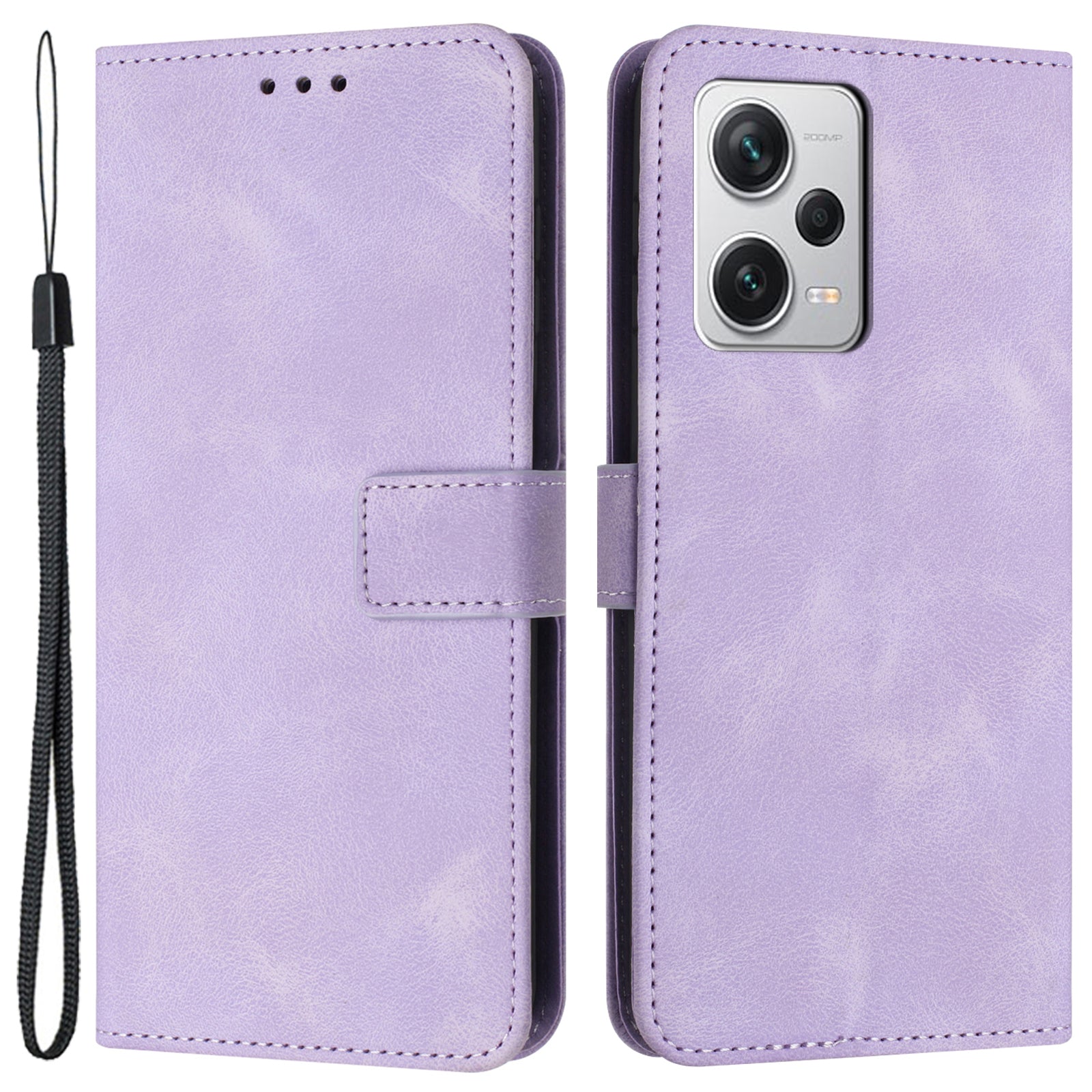 For Xiaomi Redmi Note 12 Pro 5G / 12 Pro Speed 5G / Poco X5 Pro 5G Leather Case Wallet Phone Cover with Strap