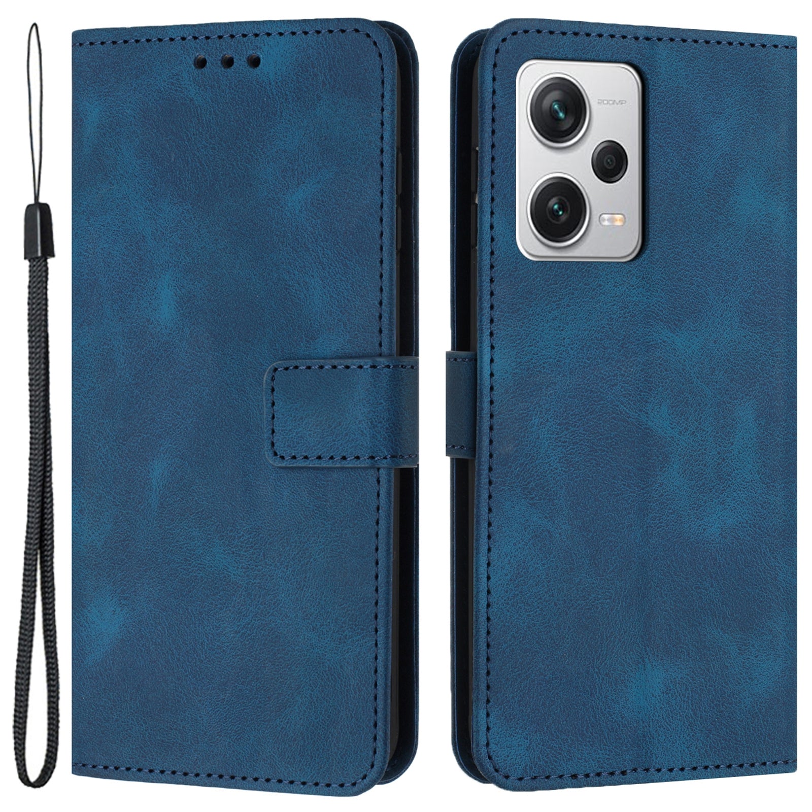 For Xiaomi Redmi Note 12 Pro 5G / 12 Pro Speed 5G / Poco X5 Pro 5G Leather Case Wallet Phone Cover with Strap