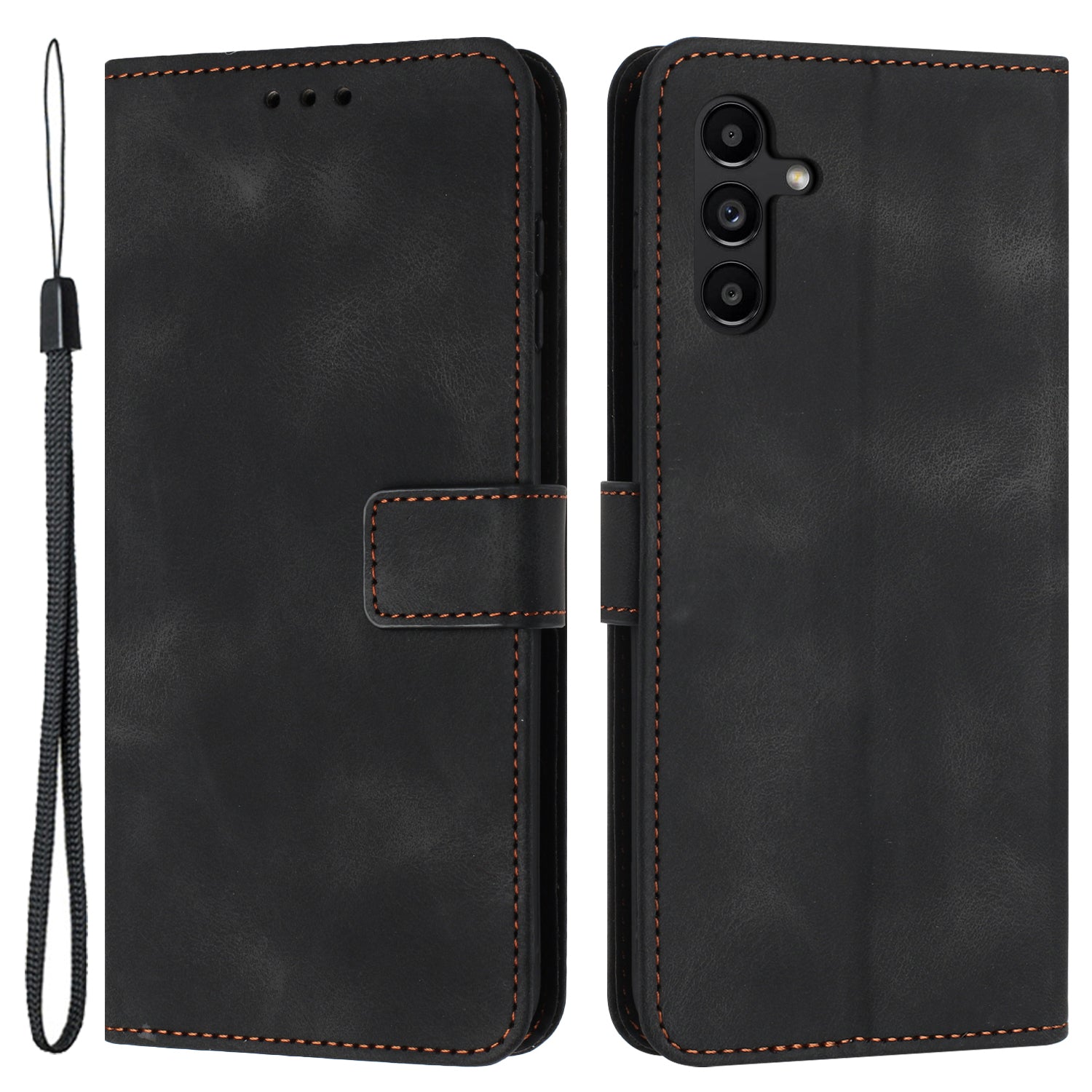 For Samsung Galaxy S23 FE Case Skin-touch PU Leather Wallet Folio Flip Phone Cover
