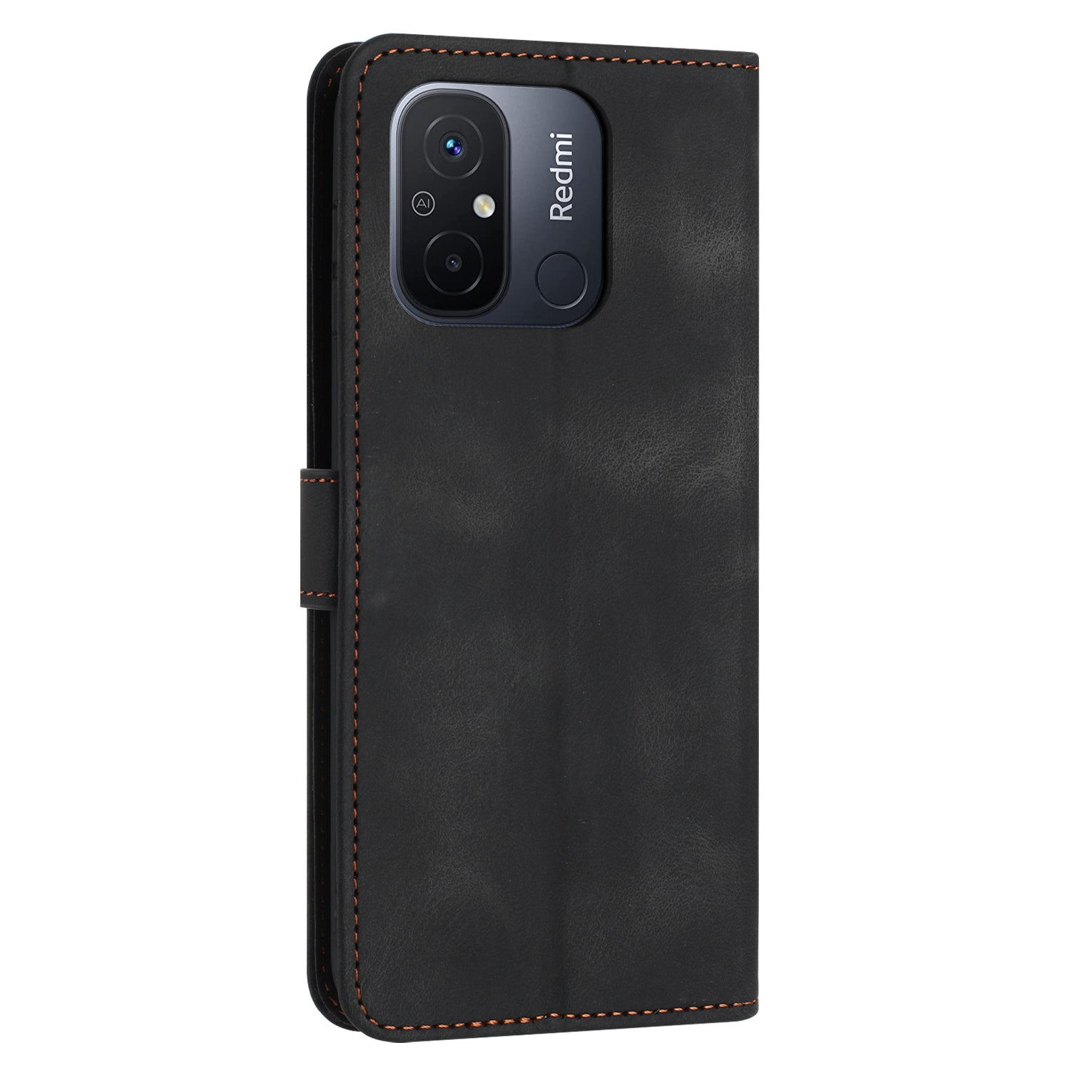 For Xiaomi Redmi 12C 4G Case Folio Bookstytle Skin-touch PU Leather Phone Cover