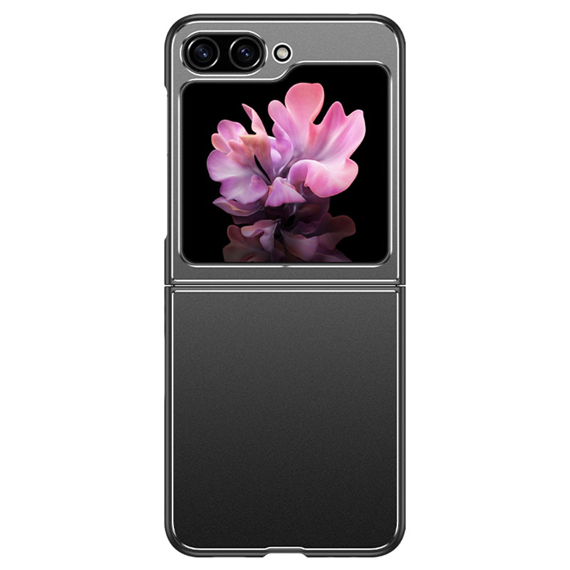 For Samsung Galaxy Z Flip 5G Case Metal+PC+TPU Matte Cell Phone Protective Cover