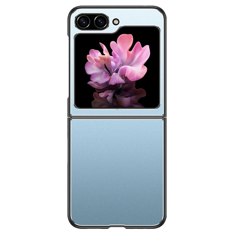 For Samsung Galaxy Z Flip 5G Case Metal+PC+TPU Matte Cell Phone Protective Cover