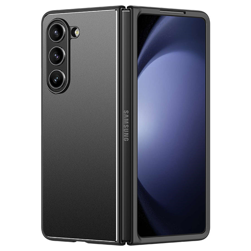 For Samsung Galaxy Z Fold 5G Matte Case Metal+PC+TPU Cell Phone Protective Cover