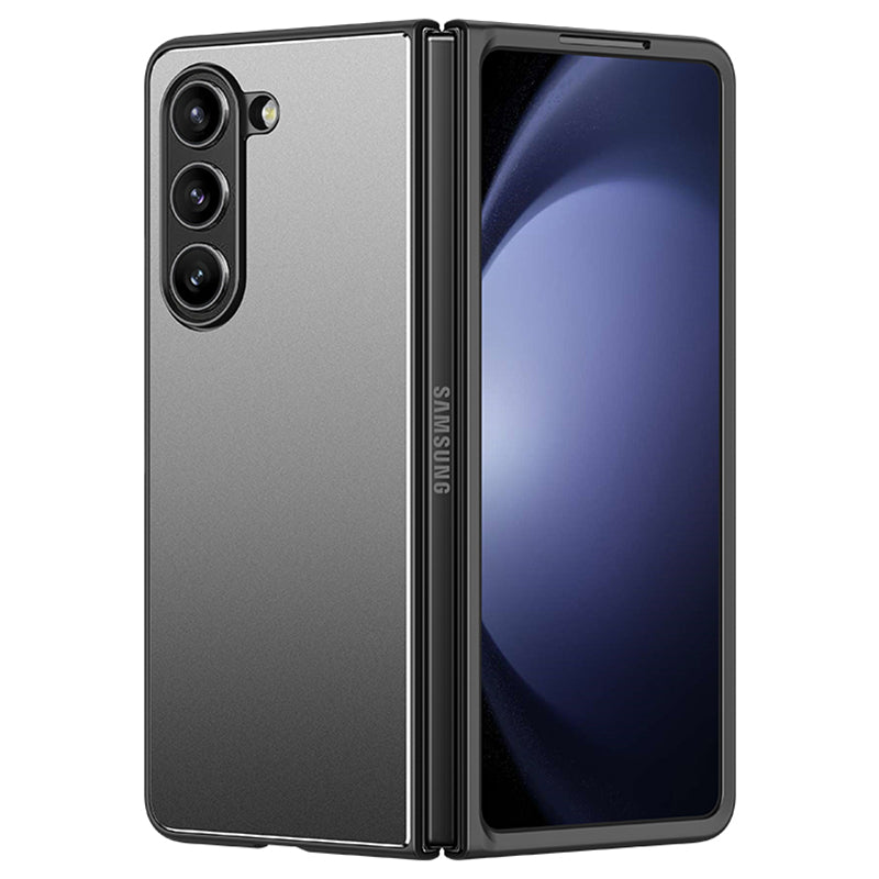 For Samsung Galaxy Z Fold 5G Matte Case Metal+PC+TPU Cell Phone Protective Cover