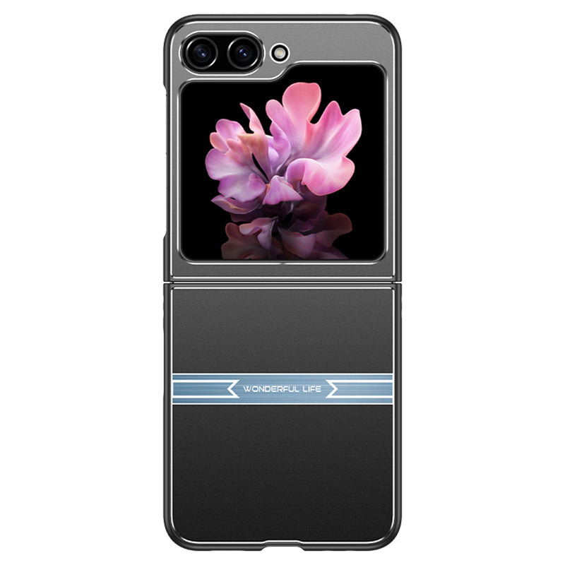For Samsung Galaxy Z Flip 5G Case Metal+PC+TPU Matte Smartphone Cover