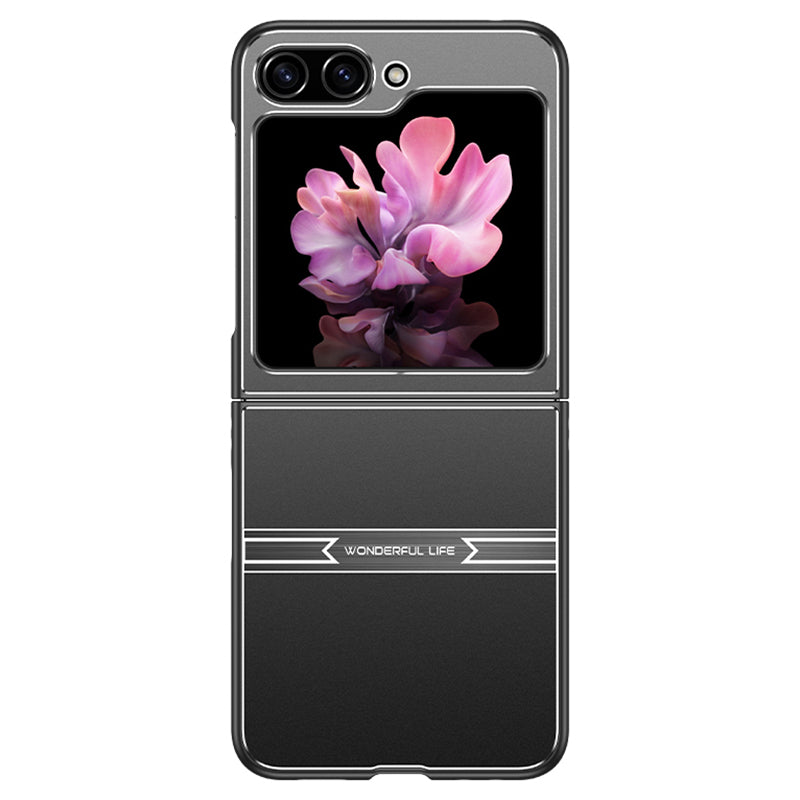 For Samsung Galaxy Z Flip 5G Case Metal+PC+TPU Matte Smartphone Cover