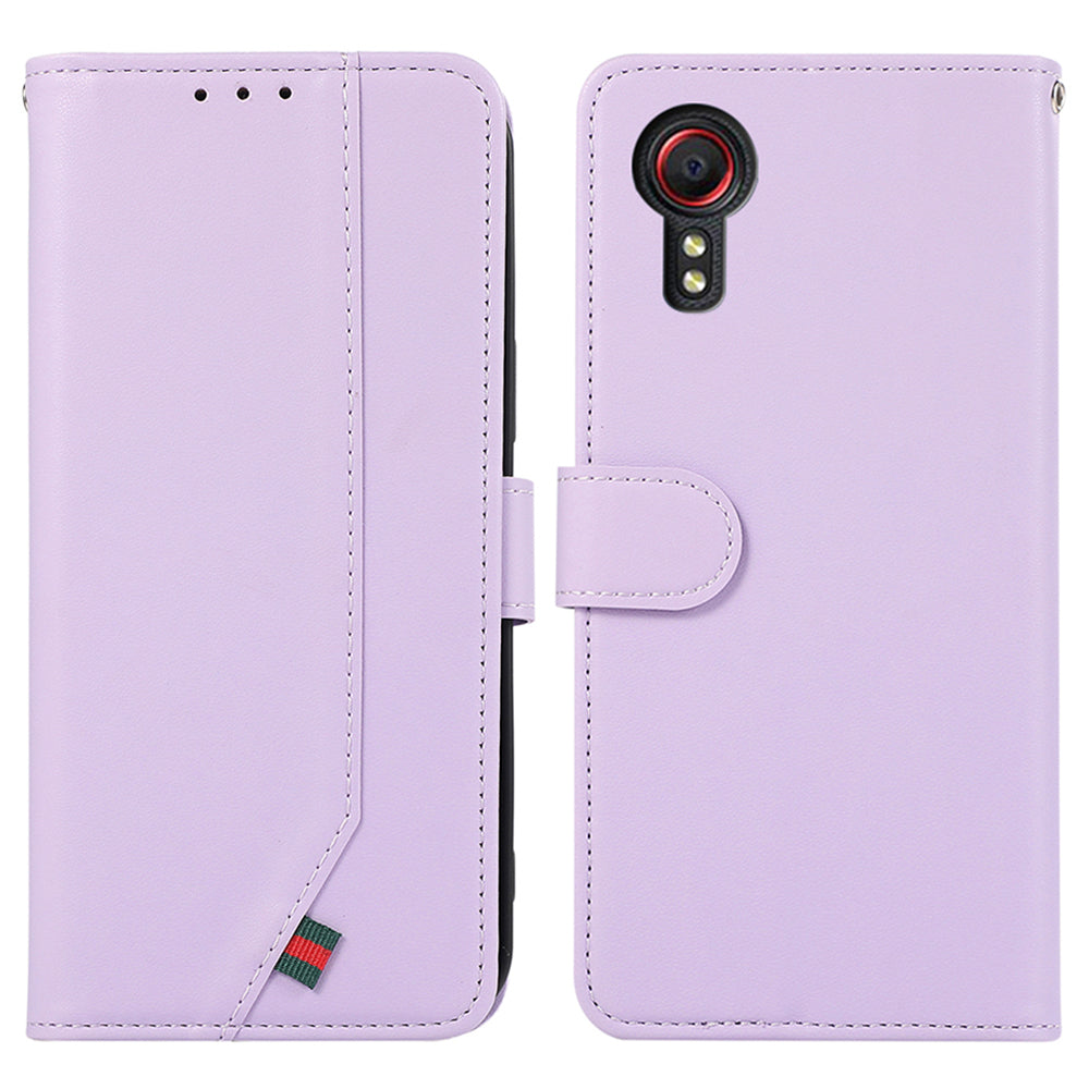 For Samsung Galaxy Xcover 5 Phone Case with Purse RFID Blocking PU Leather Flip Cover