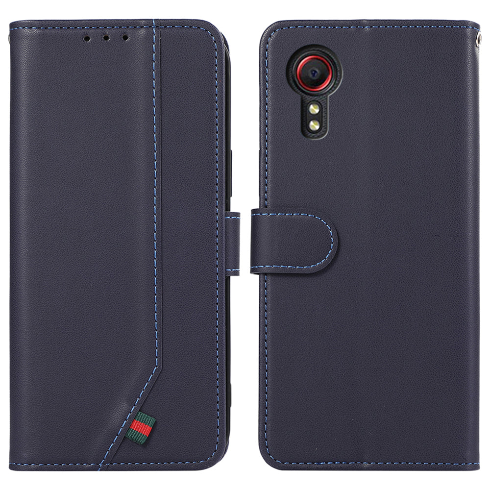 For Samsung Galaxy Xcover7 Leather Case RFID Blocking Phone Cover with Wallet Card Slots