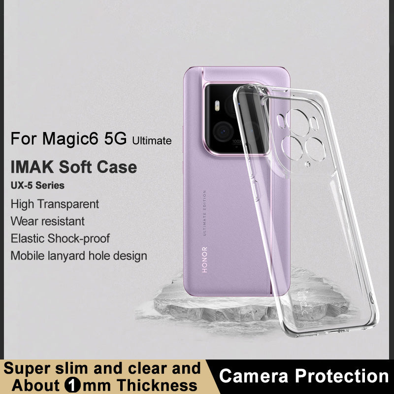 IMAK UX-5 Series For Honor Magic6 Ultimate 5G Case Slim Clear Soft TPU Phone Cover