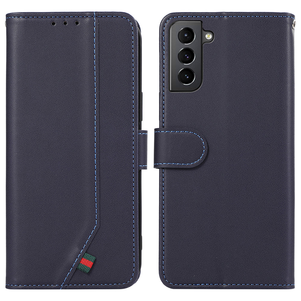 For Samsung Galaxy S21 4G / 5G Case Stand Wallet PU Leather RFID Blocking Phone Cover