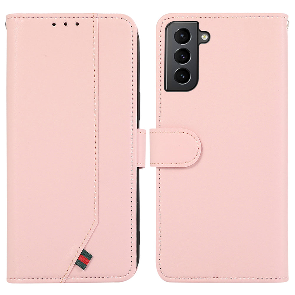 For Samsung Galaxy S21 4G / 5G Case Stand Wallet PU Leather RFID Blocking Phone Cover