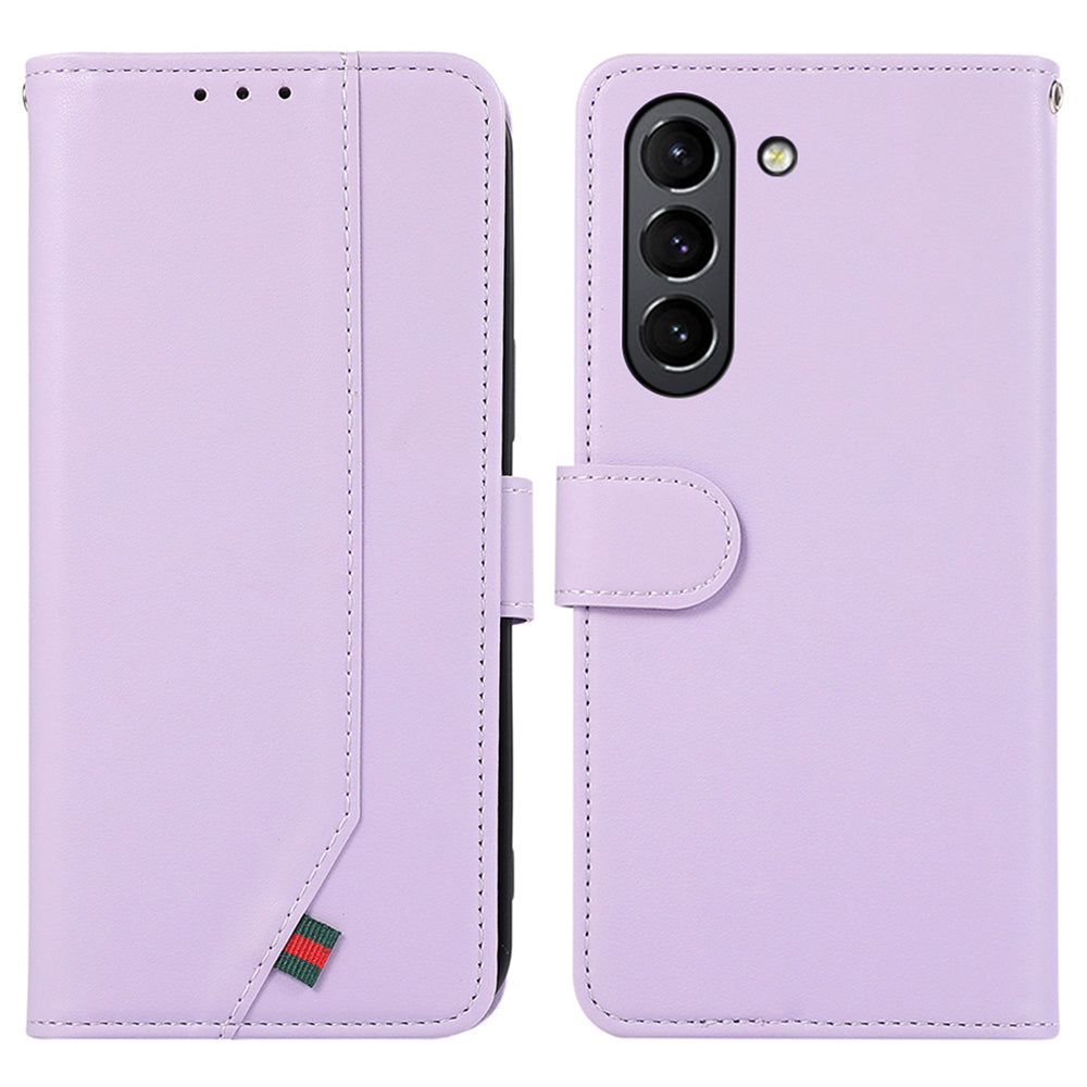 For Samsung Galaxy S21 FE 5G Case RFID Blocking Card Slots Splicing Phone Cover